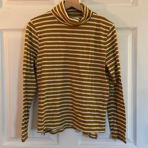 Golden striped turtleneck by Madewell